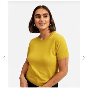 Everlane Turmeric Yellow Cashmere Sweater